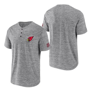 Men's Arizona Cardinals NFL x Darius Rucker Collection by Fanatics Heathered Gray Slub Henley T-Shirt