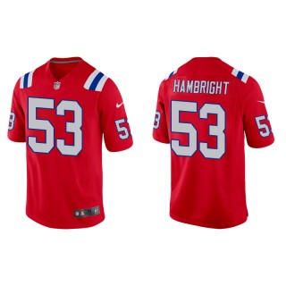 Men's Patriots Arlington Hambright Red Alternate Game Jersey
