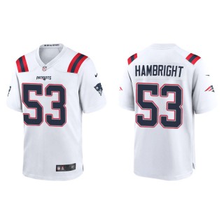 Men's Patriots Arlington Hambright White Game Jersey