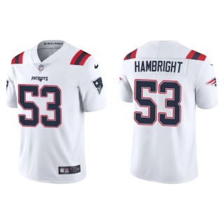 Men's Patriots Arlington Hambright White Vapor Limited Jersey