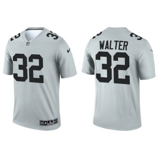 Men's Las Vegas Raiders Austin Walter Silver Inverted Legend Jersey