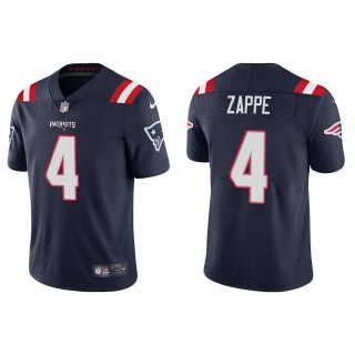 Men's New England Patriots Bailey Zappe Navy Vapor Limited Jersey