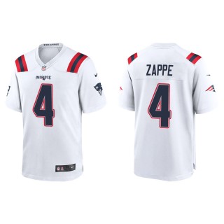 Men's New England Patriots Bailey Zappe White Game Jersey