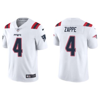 Men's New England Patriots Bailey Zappe White Vapor Limited Jersey