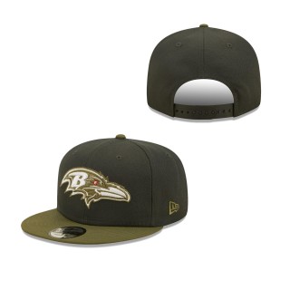 Men's Baltimore Ravens Graphite Olive Two-Tone Color Pack 9FIFTY Snapback Hat