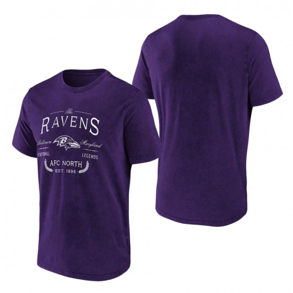 Men's Baltimore Ravens NFL x Darius Rucker Collection by Fanatics Purple T-Shirt
