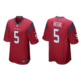Men's Houston Texans Beebe Red Game Jersey