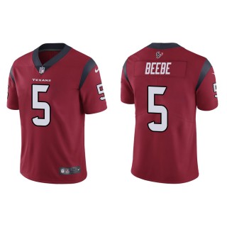 Men's Houston Texans Beebe Red Vapor Limited Jersey
