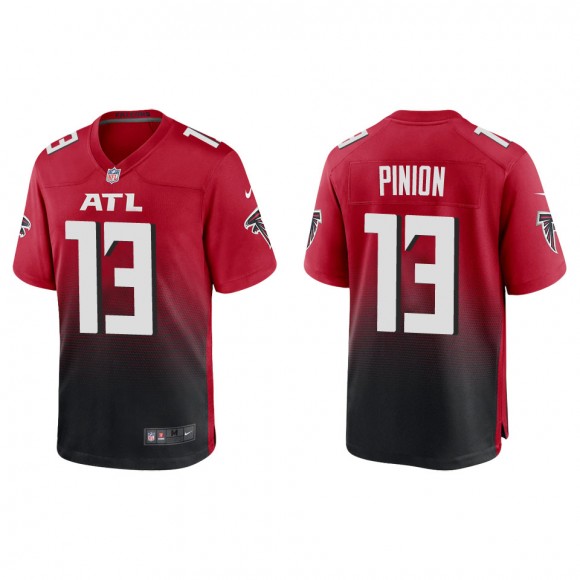 Men's Atlanta Falcons Bradley Pinion Red Game Jersey