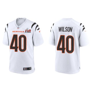 Super Bowl LVI Brandon Wilson Bengals White Game Jersey