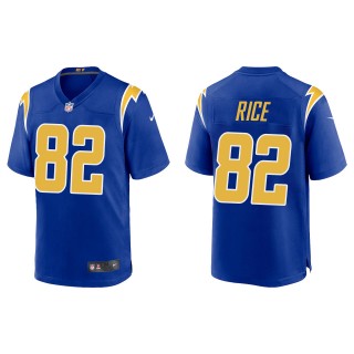 Chargers Brenden Rice Royal Alternate Game Jersey
