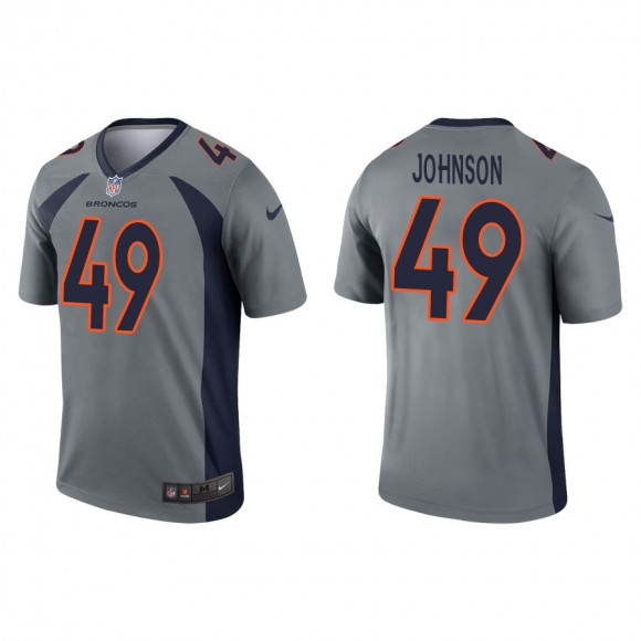 Jamar Johnson Jersey Broncos Gray Inverted Legend