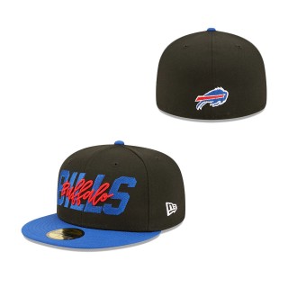 Buffalo Bills Black Royal 2022 NFL Draft On Stage 59FIFTY Fitted Hat