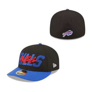 Buffalo Bills Black Royal 2022 NFL Draft Low Profile 59FIFTY Fitted Hat