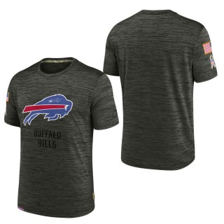 Men's Buffalo Bills Brown 2022 Salute to Service Velocity Team T-Shirt