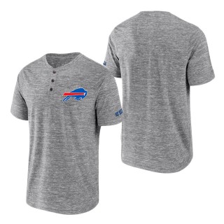 Men's Buffalo Bills NFL x Darius Rucker Collection by Fanatics Heathered Gray Slub Henley T-Shirt