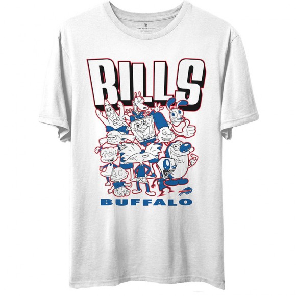 Men's Buffalo Bills White NFL x Nickelodeon T-Shirt