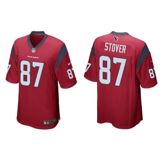 Texans Cade Stover Red Game Jersey