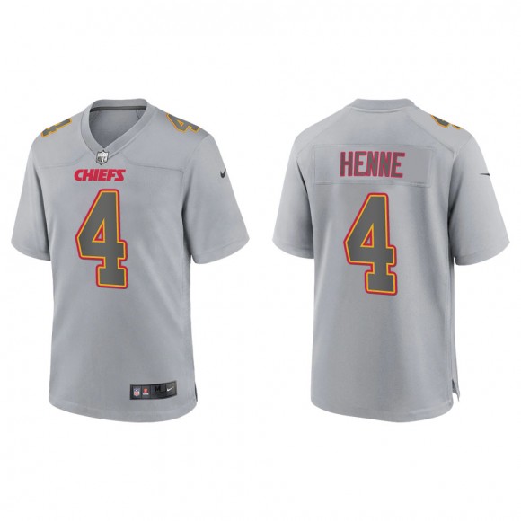 Men's Chad Henne Kansas City Chiefs Gray Atmosphere Fashion Game Jersey