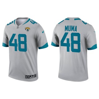 Men's Jaguars Chad Muma Silver 2022 NFL Draft Inverted Legend Jersey