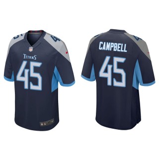 Men's Titans Chance Campbell Navy Game Jersey