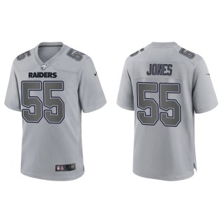 Men's Chandler Jones Las Vegas Raiders Gray Atmosphere Fashion Game Jersey
