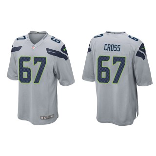 Men's Seahawks Charles Cross Gray 2022 NFL Draft Game Jersey