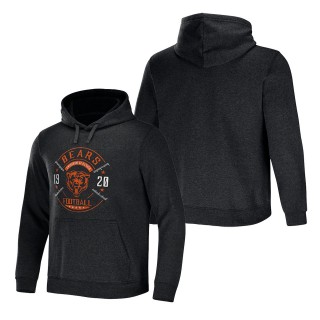 Men's Chicago Bears NFL x Darius Rucker Collection by Fanatics Heather Charcoal Radar Pullover Hoodie