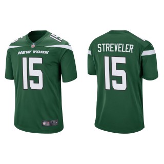 Men's New York Jets Chris Streveler Green Game Jersey