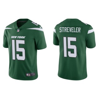 Men's New York Jets Chris Streveler Green Vapor Limited Jersey