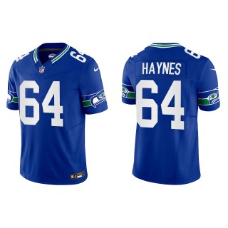 Seahawks Christian Haynes Royal Throwback F.U.S.E. Limited Jersey