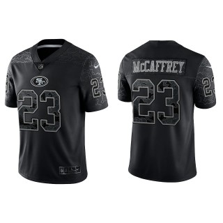 Men's San Francisco 49ers Christian McCaffrey Black Reflective Limited Jersey