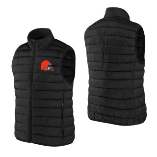 Men's Cleveland Browns NFL x Darius Rucker Collection by Fanatics Black Faux Down Full-Zip Vest