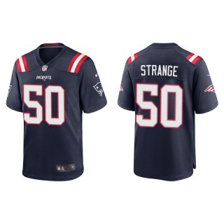 Men's Patriots Cole Strange Navy 2022 NFL Draft Game Jersey