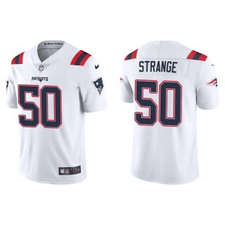 Men's Patriots Cole Strange White 2022 NFL Draft Vapor Limited Jersey