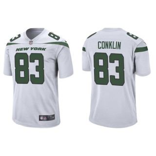 Men's New York Jets Conklin White Game Jersey