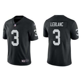 Men's Raiders Cre'Von LeBlanc Black Vapor Limited Jersey
