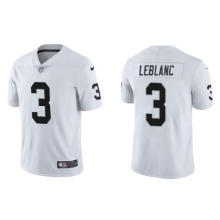 Men's Raiders Cre'Von LeBlanc White Vapor Limited Jersey