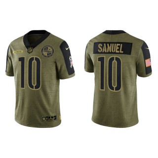Curtis Samuel Commanders Salute to Service Limited Men's Olive Jersey
