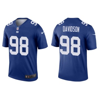 Men's Giants D.J. Davidson Royal 2022 NFL Draft Legend Jersey