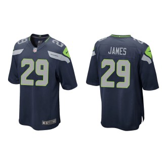 Seahawks D.J. James College Navy Game Jersey