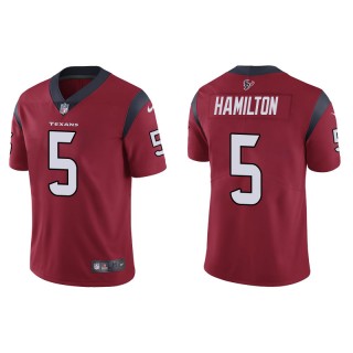 Men's Texans DaeSean Hamilton Red Vapor Limited Jersey