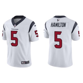Men's Texans DaeSean Hamilton White Vapor Limited Jersey