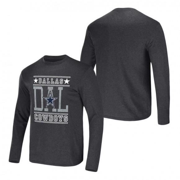 Men's Dallas Cowboys NFL x Darius Rucker Collection by Fanatics Heathered Charcoal Long Sleeve T-Shirt