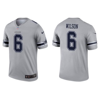 Men's Dallas Cowboys Donovan Wilson Gray Inverted Legend Jersey