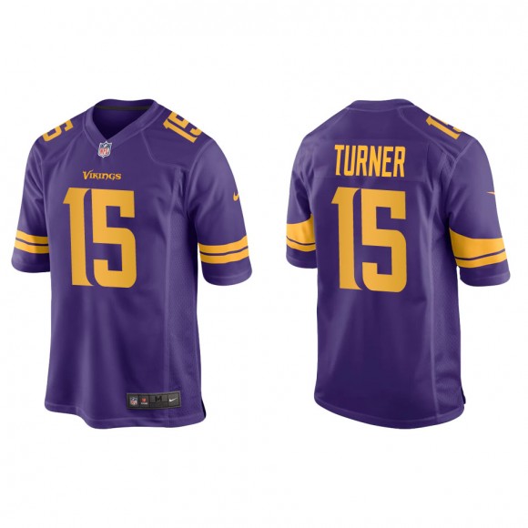 Vikings Dallas Turner Purple Alternate Game Jersey