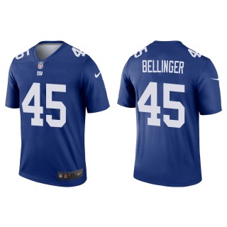 Men's Giants Daniel Bellinger Royal 2022 NFL Draft Legend Jersey