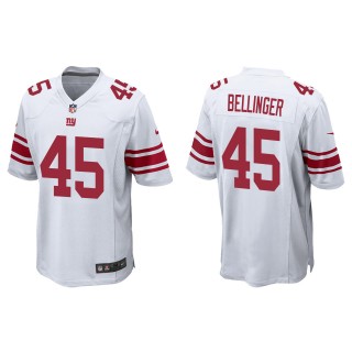 Men's Giants Daniel Bellinger White 2022 NFL Draft Game Jersey