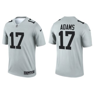 Men's Raiders Davante Adams Silver Inverted Legend Jersey