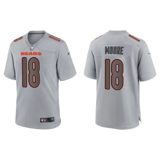 Men's David Moore Chicago Bears Gray Atmosphere Fashion Game Jersey